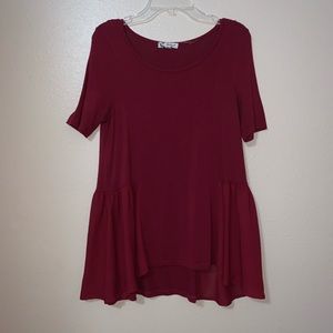 ✨🥀 Burgundy Blouse Size Small